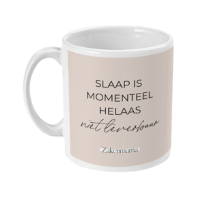 Mok - "Slaap is momenteel helaas niet leverbaar"