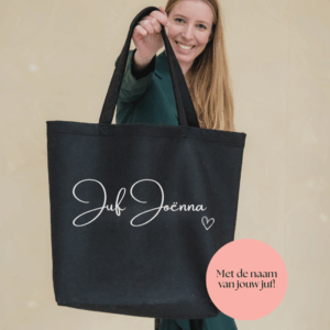 Gepersonaliseerde tas voor de juf